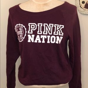 Pink Nation Maroon long-sleeve!